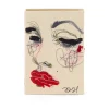 Non-Strapped|Book Clutch<Olympia Le-Tan Red Lips Face by Cigarettes and Kale