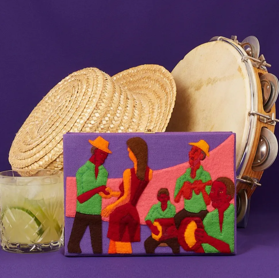 Strapped|Book Clutch<Olympia Le-Tan Roda de Samba by Eduardo Sampaio (Strapped)