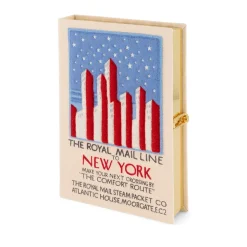 Non-Strapped|Book Clutch<Olympia Le-Tan Royal Mail Line to New-York