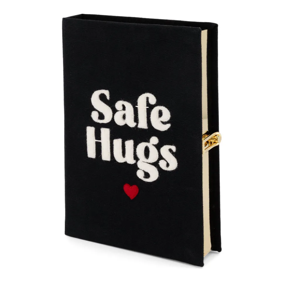 Non-Strapped|Book Clutch<Olympia Le-Tan Safe Hugs Black