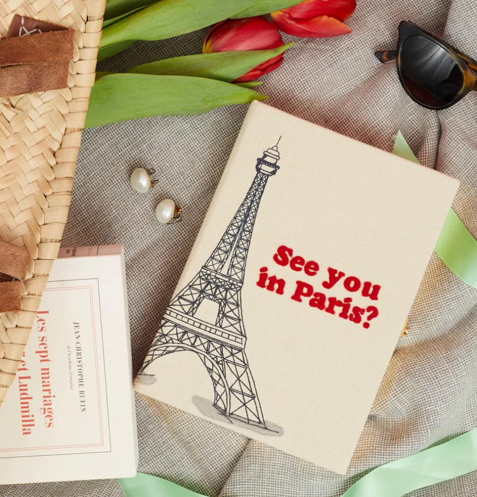 Strapped|Book Clutch<Olympia Le-Tan See you in Paris (Strapped)