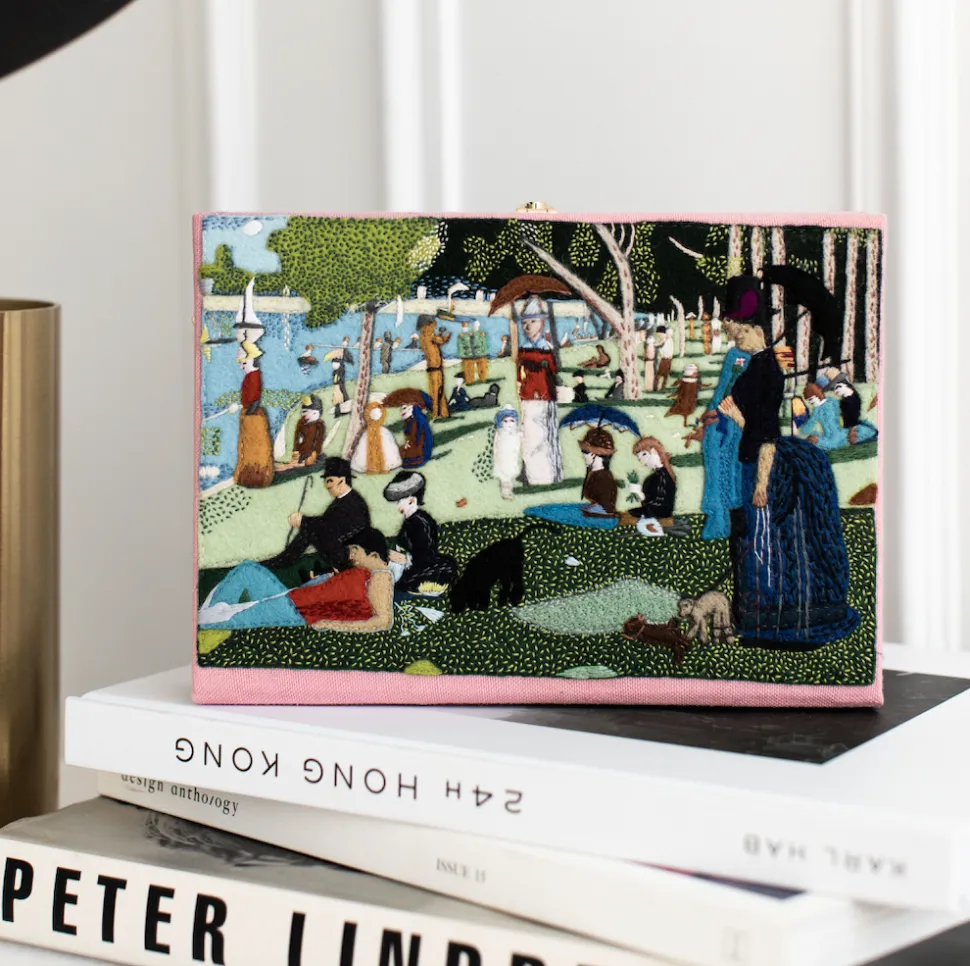 Strapped|Book Clutch<Olympia Le-Tan Seurat Sunday in the Park (Strapped)