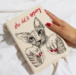 Strapped|Book Clutch<Olympia Le-Tan She Did it Anyway by Cigarettes and Kale (Strapped)