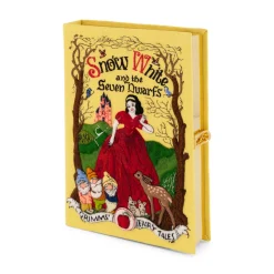 Non-Strapped|Book Clutch<Olympia Le-Tan Snow White Gold