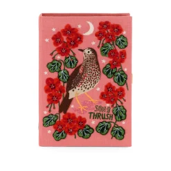 Non-Strapped|Book Clutch<Olympia Le-Tan Song Thrush Bird by Lee Foster Wilson