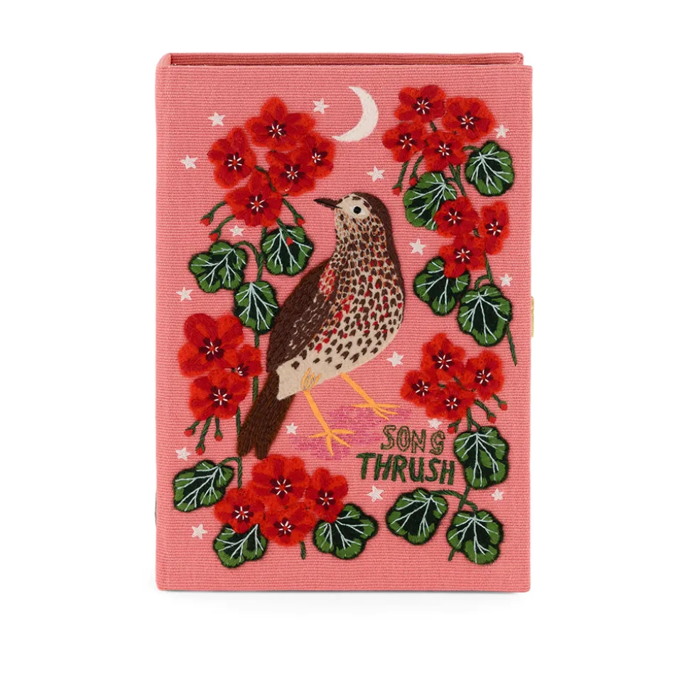 Non-Strapped|Book Clutch<Olympia Le-Tan Song Thrush Bird by Lee Foster Wilson