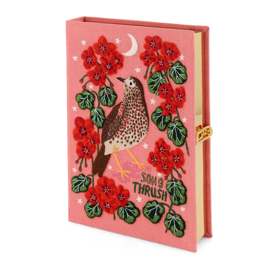 Non-Strapped|Book Clutch<Olympia Le-Tan Song Thrush Bird by Lee Foster Wilson