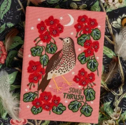 Non-Strapped|Book Clutch<Olympia Le-Tan Song Thrush Bird by Lee Foster Wilson