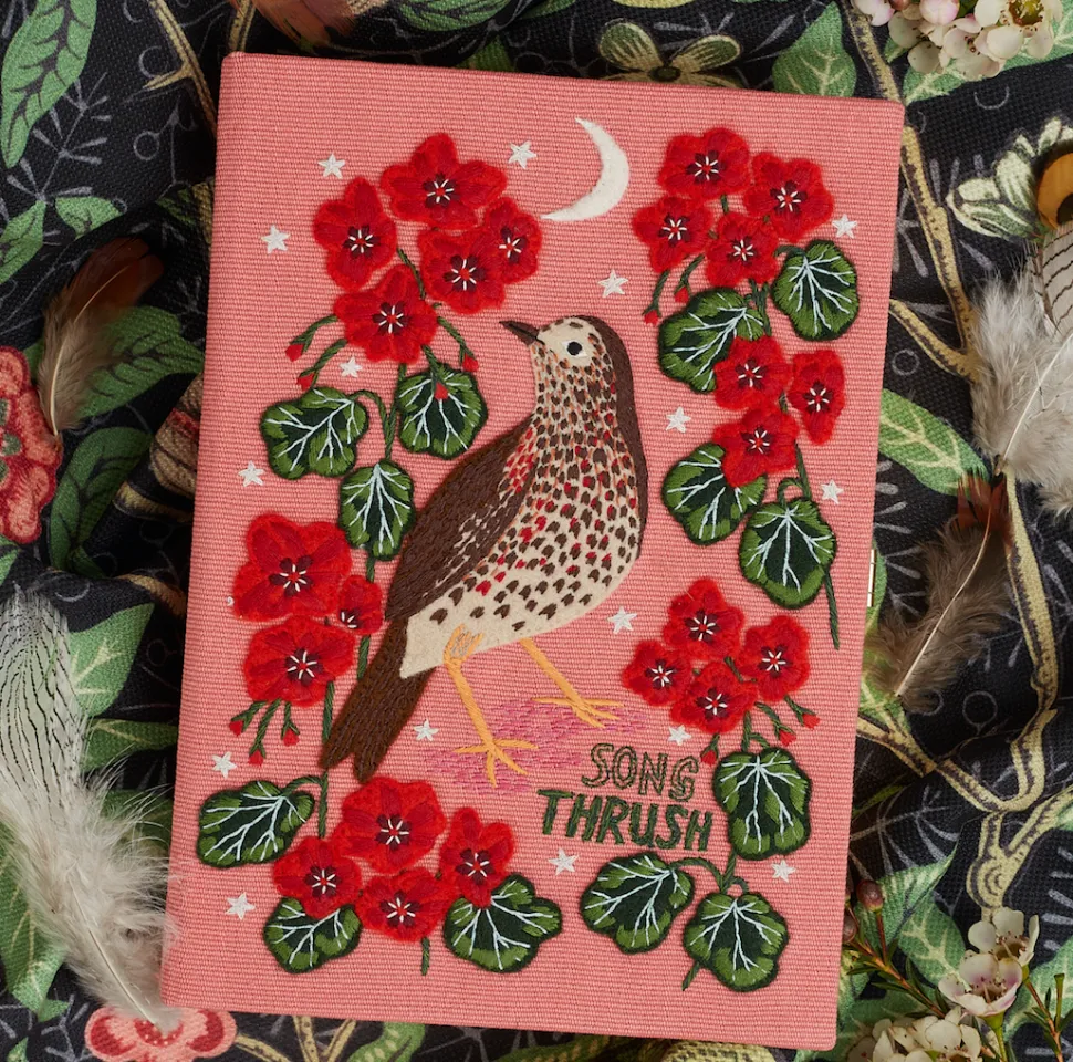 Non-Strapped|Book Clutch<Olympia Le-Tan Song Thrush Bird by Lee Foster Wilson