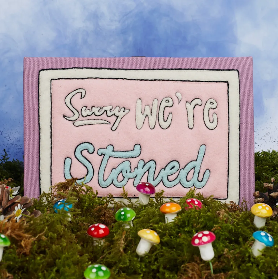 Strapped|Book Clutch<Olympia Le-Tan Sorry We're Stoned (Strapped)