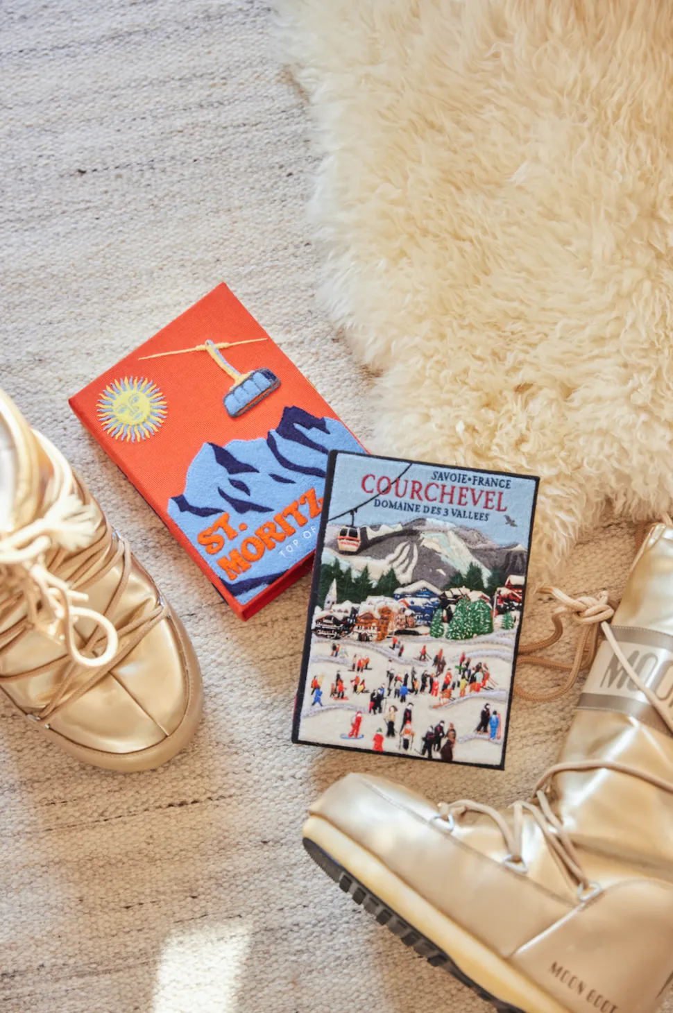 Strapped|Book Clutch<Olympia Le-Tan St Moritz Orange (Strapped)