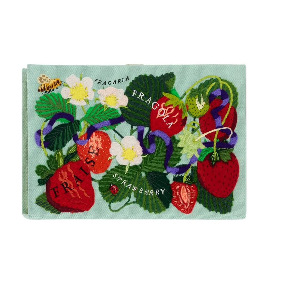 Non-Strapped|Book Clutch<Olympia Le-Tan Strawberry Holly Ovenden