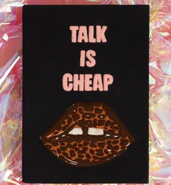 Strapped|Book Clutch<Olympia Le-Tan Talk is Cheap Lips (Strapped)