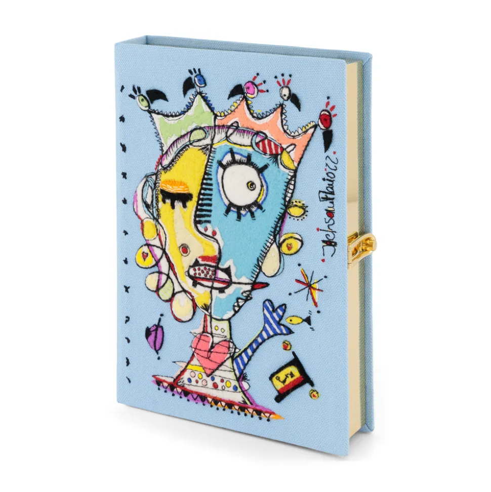 Non-Strapped|Book Clutch<Olympia Le-Tan Tatarica by Jackson Flavio