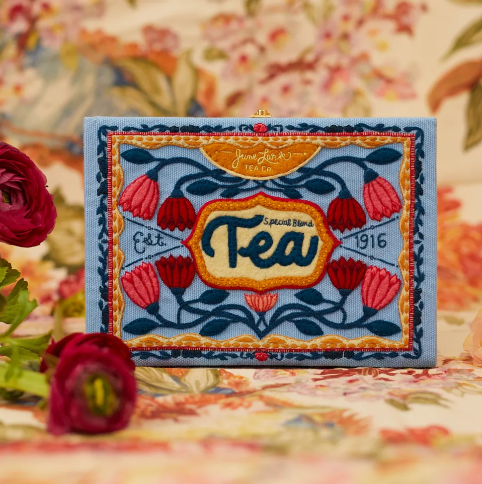 Strapped|Book Clutch<Olympia Le-Tan Tea Box by Nina Pace (Strapped)