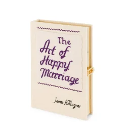 Strapped|Mini Book Clutch<Olympia Le-Tan The Art of Happy Marriage White (Mini – Strapped)