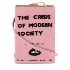 Strapped|Book Clutch<Olympia Le-Tan The Crisis of Modern Society (Mini – Strapped)