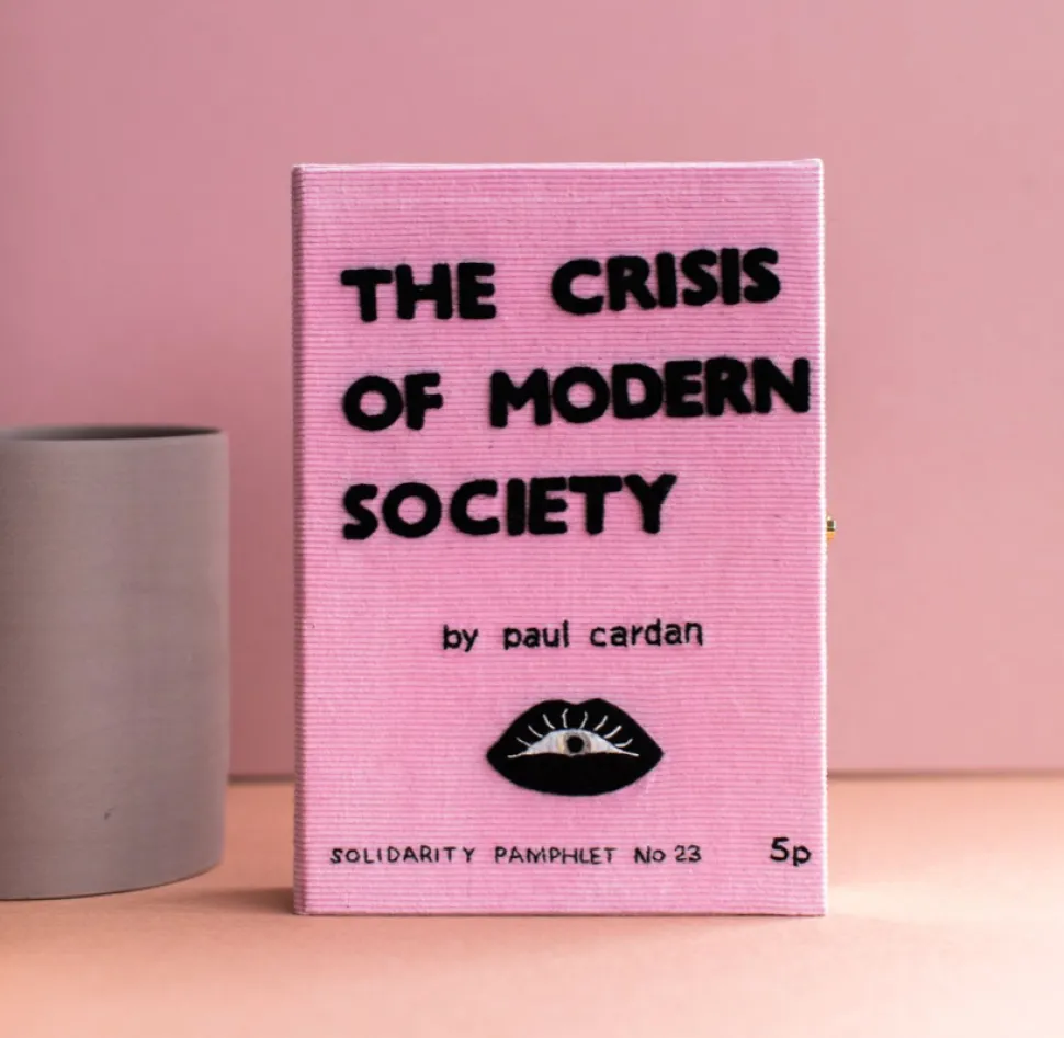 Strapped|Book Clutch<Olympia Le-Tan The Crisis of Modern Society (Mini – Strapped)