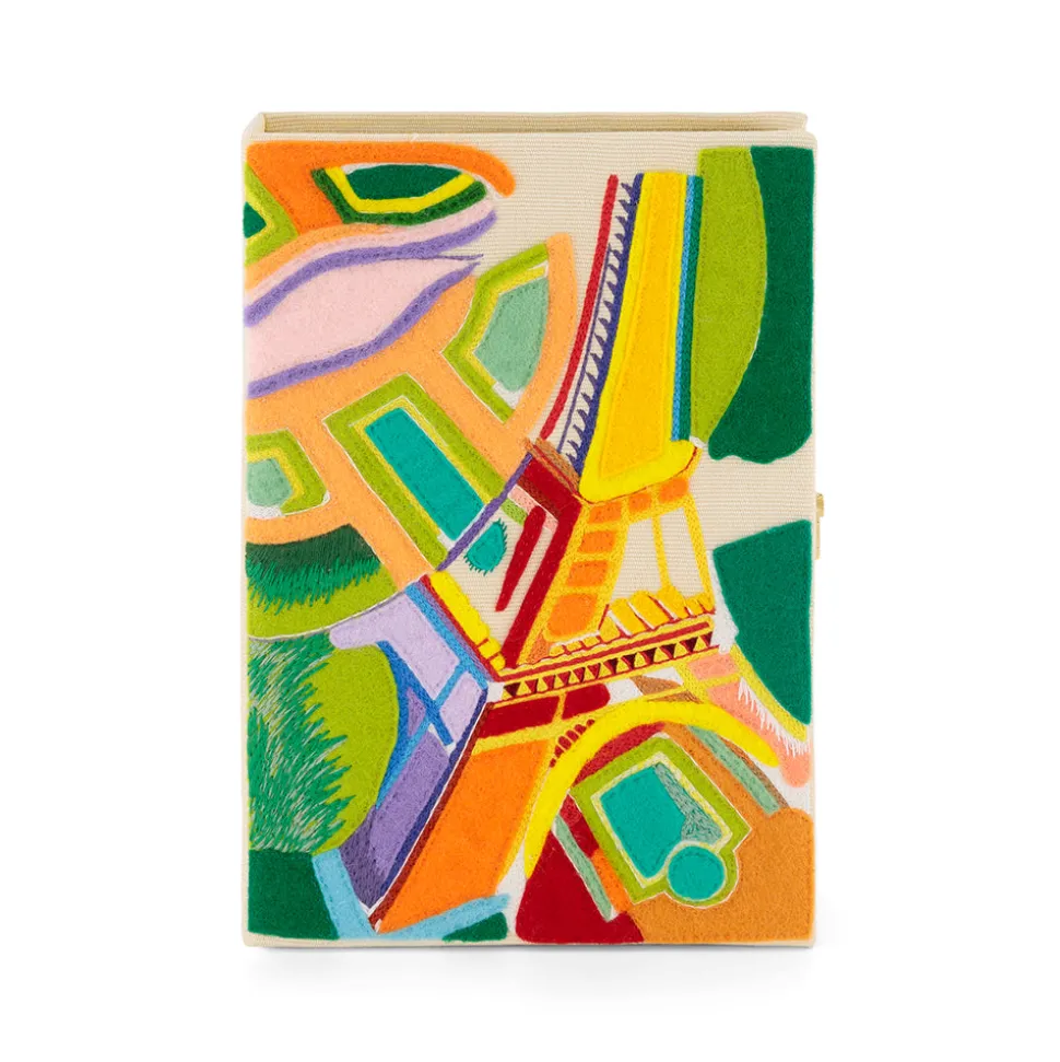 Non-Strapped|Book Clutch<Olympia Le-Tan The Eiffel Tower Delaunay