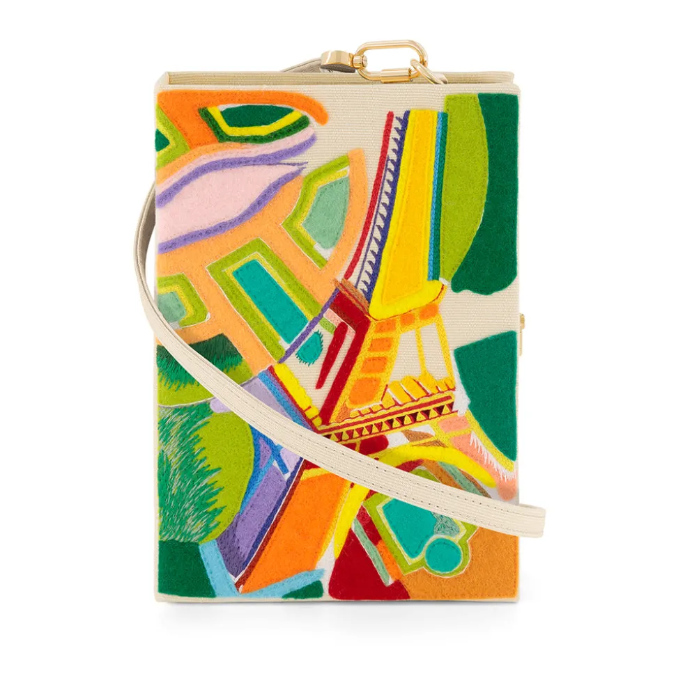 Strapped|Book Clutch<Olympia Le-Tan The Eiffel Tower Delaunay (Strapped)