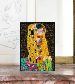 Non-Strapped|Book Clutch<Olympia Le-Tan The Kiss Klimt Black