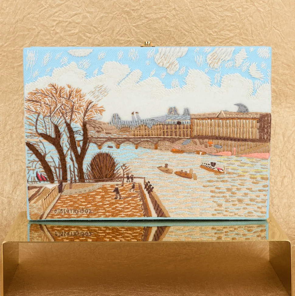 Strapped|Book Clutch<Olympia Le-Tan The Louvre Paris Pissarro (Strapped)