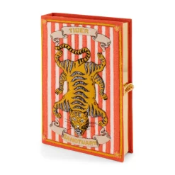 Non-Strapped|Book Clutch<Olympia Le-Tan Tiger Sanctuary