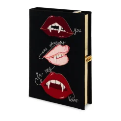 Strapped|Book Clutch<Olympia Le-Tan Vampire Lips (Strapped)