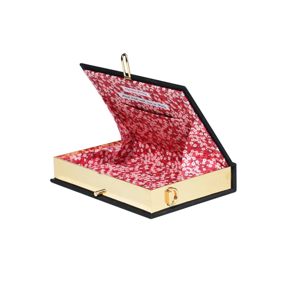 Strapped|Mini Book Clutch<Olympia Le-Tan Van Gogh Black (Mini – Strapped)