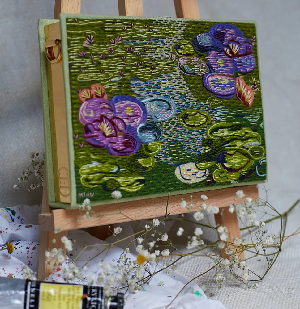Strapped|Book Clutch<Olympia Le-Tan Waterlilies Monet (Strapped)