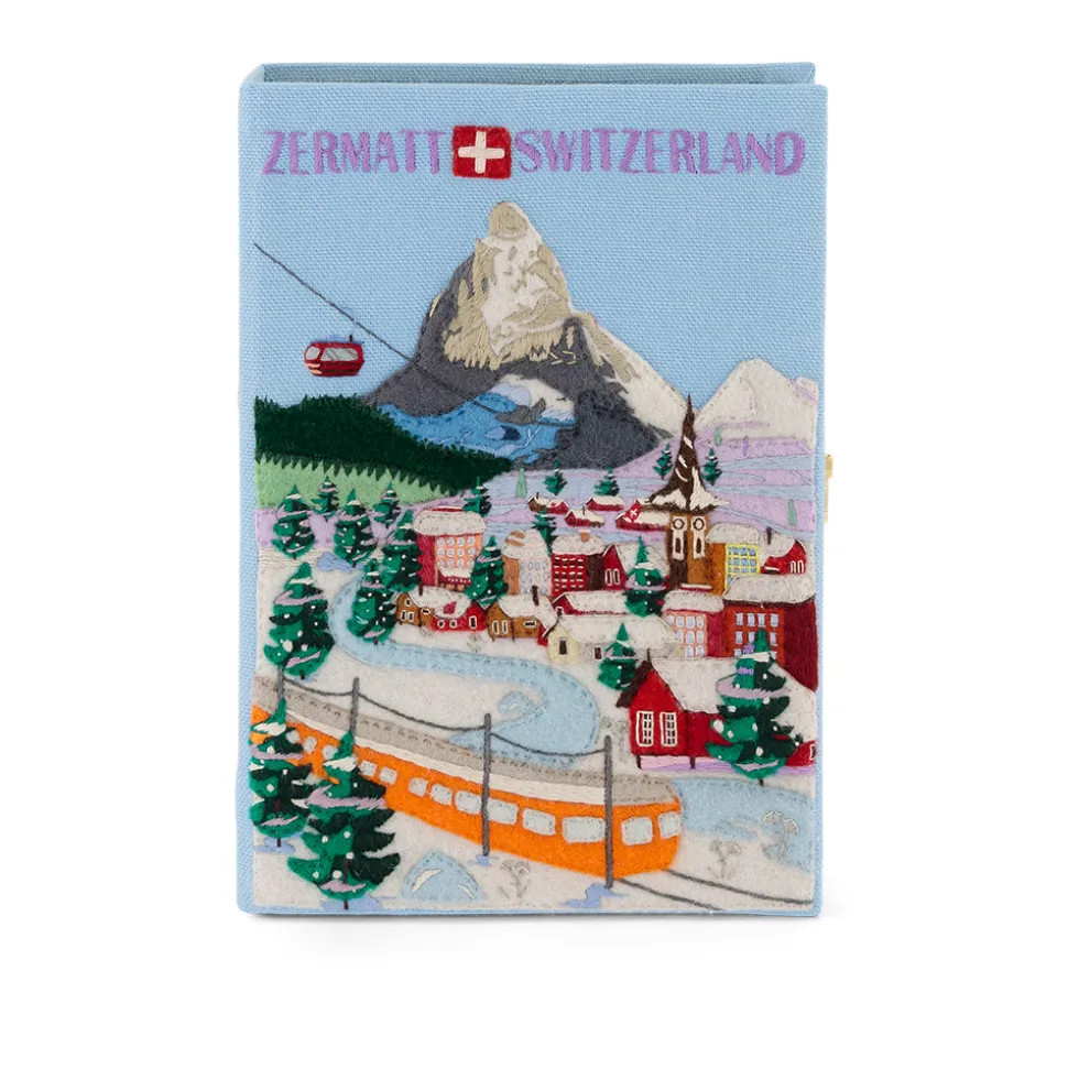 Non-Strapped|Book Clutch<Olympia Le-Tan Zermatt Switzerland